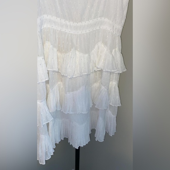 MAJE
Plumetis V-neck Xcrepe midi dress - Picture 6 of 13